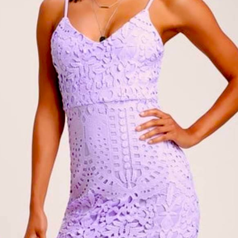 purple detailed dress